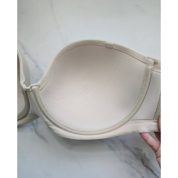 Wacoal Red Carpet Strapless Underwire Full Coverage 854119 Lined Beige Bra 40DD - Picture 6 of 10